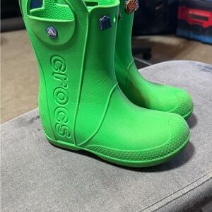 Crocs Kids Green Rain Boots